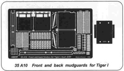 Front and back fenders for Tiger I