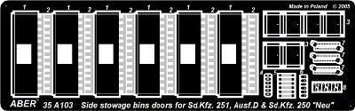 Side Stowage Bins for SdKfz 251 Ausf D & SdKfz 250 Noe