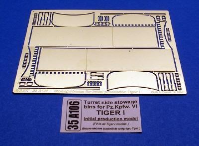 Turret side stowage bins for Pz.Kpfw.VI initial production