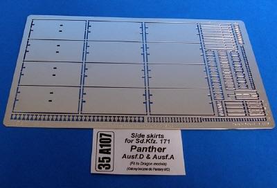 Side Skirts for SdKfz 171 Panther Ausf D Ausf A