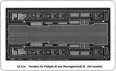 Fenders for Pzkpfw III Stug III
