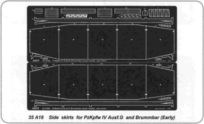 Side Skirts for Pzkfw IV (G) Brummbar (early)