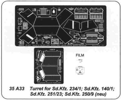 Turret for SdKfz 234/1 140/1 251/23 250/9
