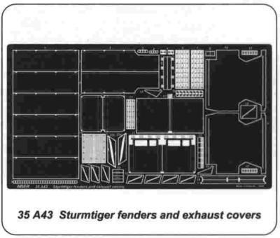 Fenders and exhaust covers for Sturmtiger