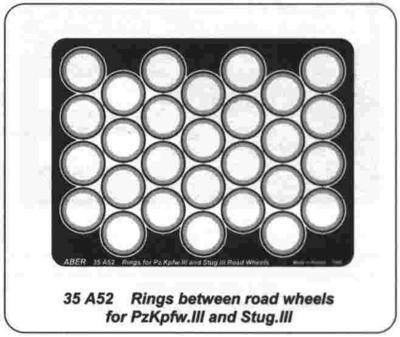 Rings between road wheels for Pz III & Stug III