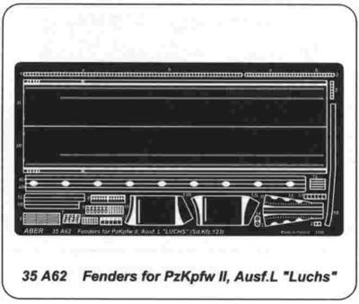 Fenders for PzKpfw II Ausf L Luchs (SdKfz 123)
