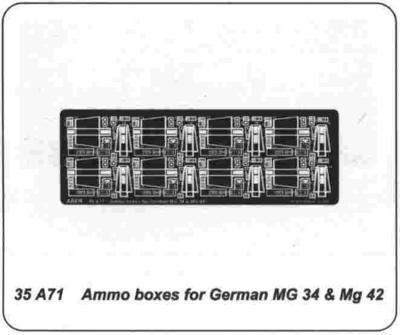 Ammo Boxes For German MG34 & MG42