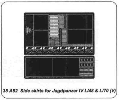 Side skirts for Jagdpanzer IV L/48 & L/70(V)