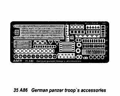 German Panzer Troops Accessories