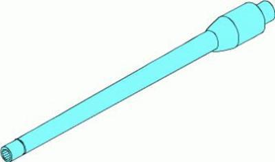 German 128 mm PaK 44 (80) L/55 gun barrel for Sd.Kfz.186 Jagdtiger