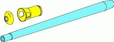 British 75 mm ROQF MkV Barrel fit to: -Cromwell Mk IV,V,VII; -Cherchil Mk VI,VII; -Valentine Mk XI,