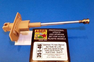 German 75mm barrel for KwK40L/48 with early muzzle brake for PzKfw VI Ausf G Late Ausf H