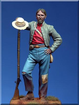 Volunteer of 4th Georgia Infantry. American Civil War, 1863