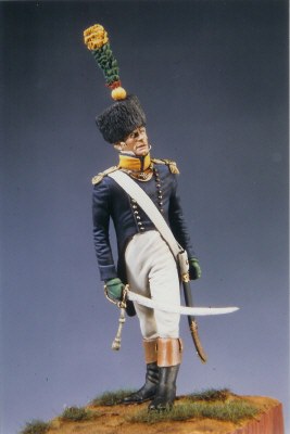 French Officer of Voltigeurs in surtout 1806-08