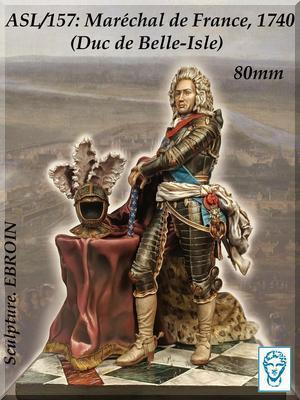 Marechal de France (Charles Auguste Fouquet, Duc de Belle-Isle) 1740 (resin)