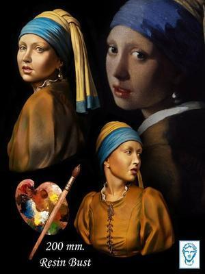 Girl with a Peal Earring, after Vermeer