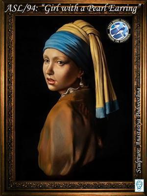 Girl with a Peal Earring, after Vermeer