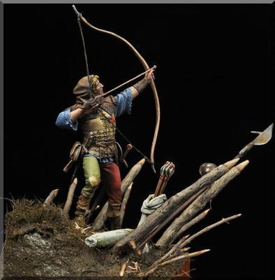 English Longbowman in Azincourt