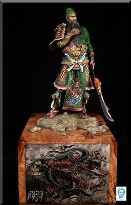 Guan Yu, Chinese General, Ca. 210 AD (white metal)