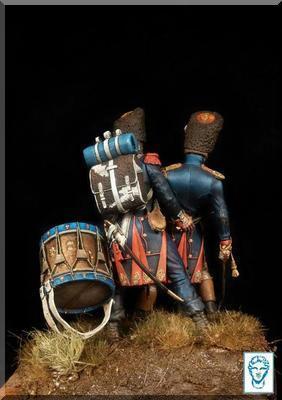 Tambour et Chef de Bataillon de la Garde Imperiale  Waterloo