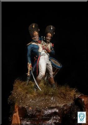 Tambour et Chef de Bataillon de la Garde Imperiale  Waterloo