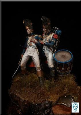 Tambour et Chef de Bataillon de la Garde Imperiale  Waterloo