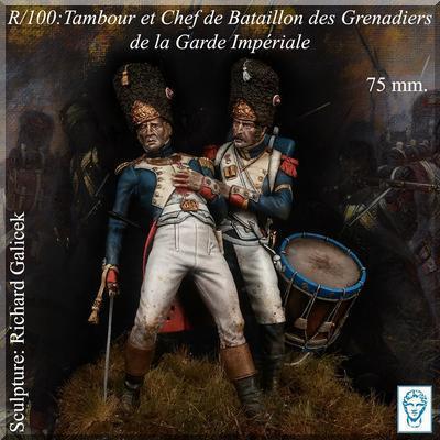 Tambour et Chef de Bataillon de la Garde Imperiale  Waterloo