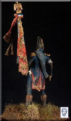 Officer porte-aigle des Grenadiers de la Garde, 1815