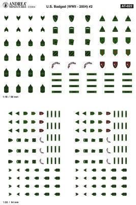 US Uniform Badges WWII-2004 Transfers (II)