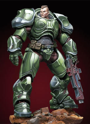 Dark Nova - Sgt. Connor, serpentian heavy infantry.