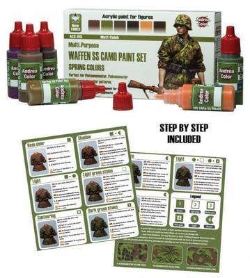 Waffen SS Camo Paint Set (spring colors)