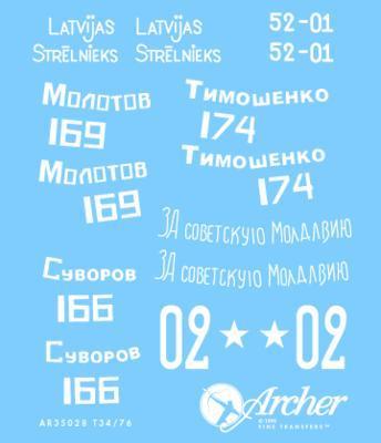 T/34-76 Soviet WWII Turret Markings No 1