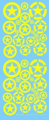 US Vehicle Stars in Circles Yellow