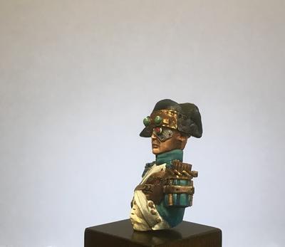 Promotional Bust and pin badge