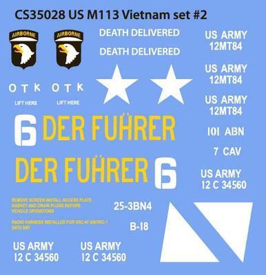 US M113 Decals Vietnam #2