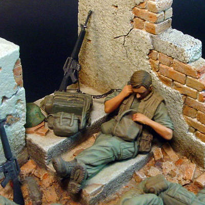 Weary US Marine on Radio