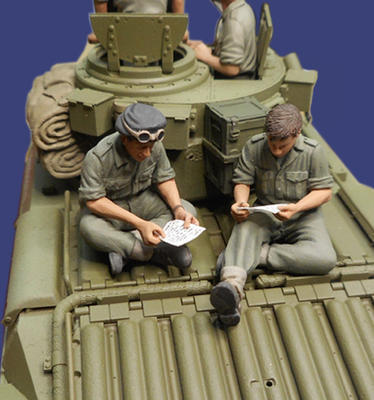 Letters Home - 2 Tank crew readings letters