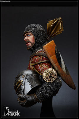 Mace on Knight Italian horseman, 14th c