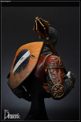 Mace on Knight Italian horseman, 14th c
