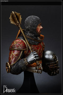 Mace on Knight Italian horseman, 14th c