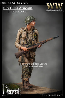 WW 20th century war, U.S 101st Airborne Rifleman, 1944(I)