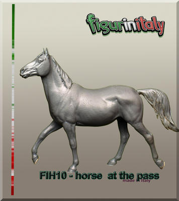 Horse at the pass (elongated step)