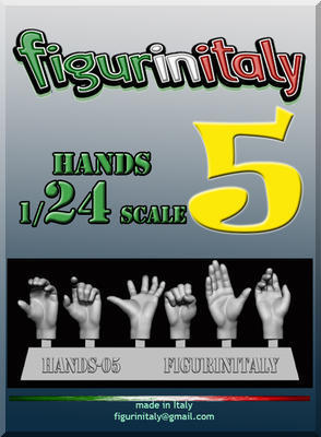 Hands 5 1/24th 75mm