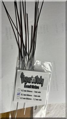 Lead Strip strips 1.5 x 0,2 mm pack contains 20 strips perfectly cutted