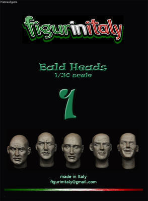 Bald Heads Set 1 (5 heads)