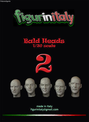 Bald Heads Set 2 (5 heads)