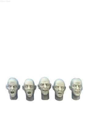 Bald Expressive Heads Set 3 (5 heads)