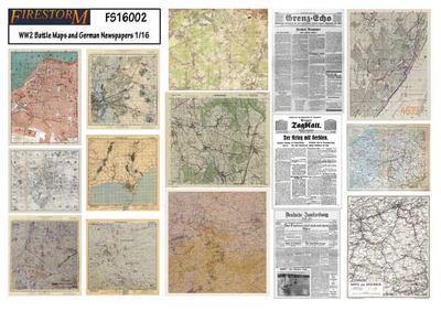 WW2 Battle Maps and German Newspapers