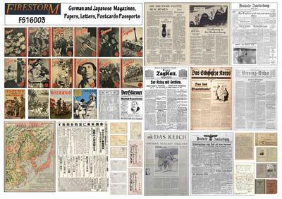 German and Japanese Newspapers, Letters, Postcards and Passports