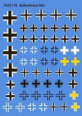 German Balkenkreuz Decals Mix